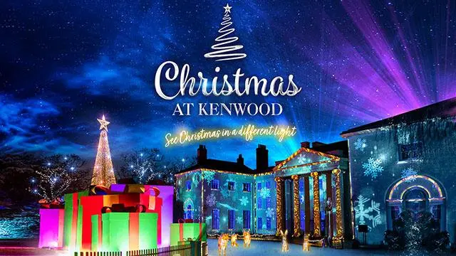 Christmas at Kenwood logo with images of the lights